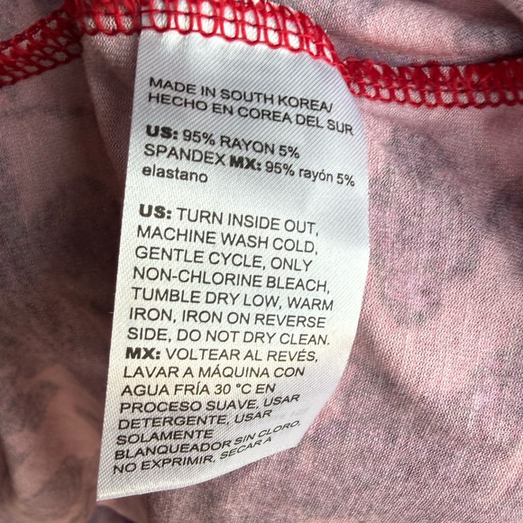 Chico's Red Floral Long Sleeve Top - Picture 6 of 9